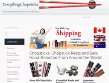 Tablet Screenshot of everythingchopsticks.com